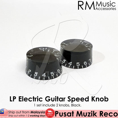RM GF-0565-01 LP Electric Guitar Black Speed Knob Control Knob - Reco Music Malaysia