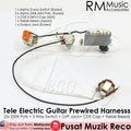 RM GF3915 Telecaster Electric Guitar Prewired Guitar Wiring Harness ( 2x 250K Pots + 3 Way Switch + Jack ) - Reco Music Malaysia