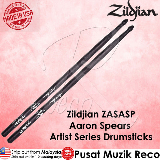 Zildjian ZASASP Aaron Spears Artise Series Wood Tips Drumstick - Reco Music Malaysia