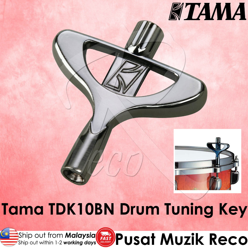 Tama TDK10BN Black Nickel Standard Drum Key Reco Music Malaysia