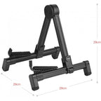 RM Aluminum Portable Foldable Guitar A-Frame Stand Electric Acoustic Guitar Ukulele Bass