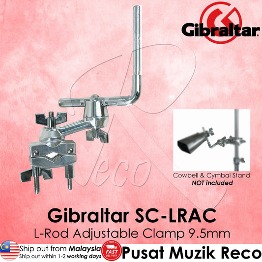 Gibraltar SC-LRAC 9.5mm L-Arm and Clamp For Electronic Drum Pads - Reco Music Malaysia