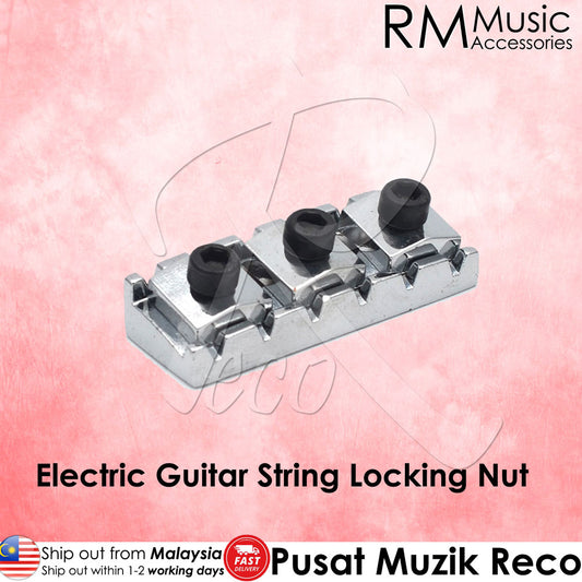 RM GM-SLE502 Chrome Electric Guitar Floyd Rose String Locking Nut - Reco Music Malaysia