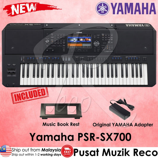 Yamaha PSR-SX700 61-key Professional Arranger Workstation Keyboard  (PSRSX700 / PSR SX700) - Reco Music Malaysia
