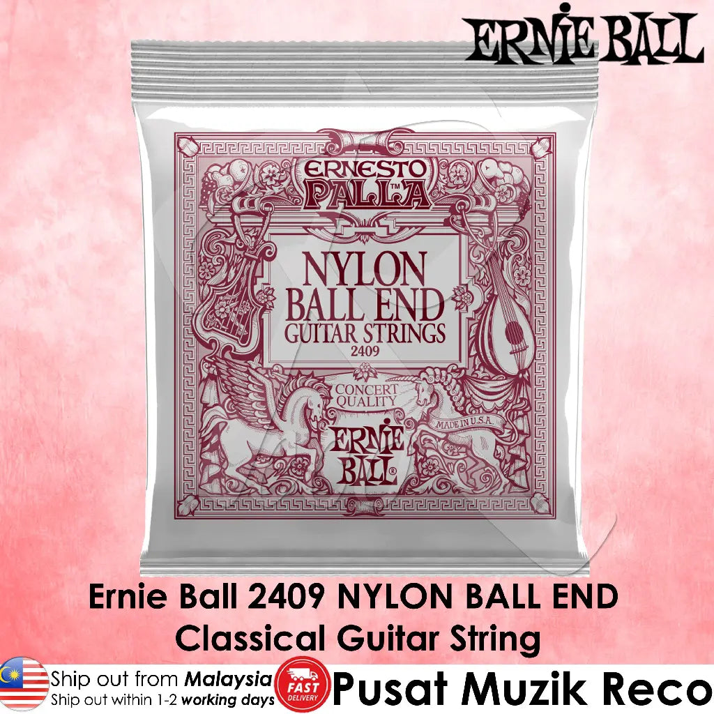 Ernie Ball 2409 Nylon Ball End Classical Guitar String - Reco Music Malaysia