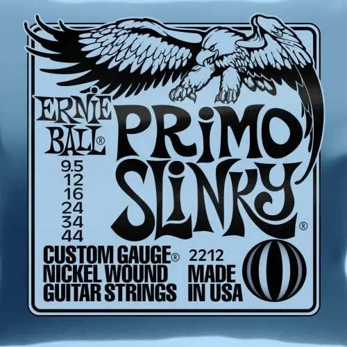 Ernie Ball 2212 Primo Slinky Nickel Wound Electric Guitar String - Reco Music Malaysia