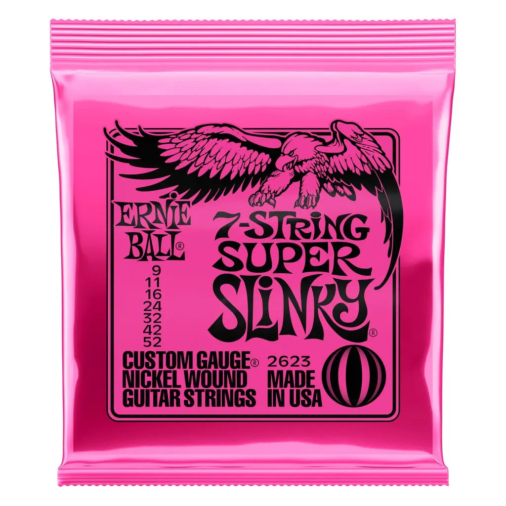 Ernie Ball 2623 Super Slinky 7-String Electric Guitar String 0952 - Reco Music Malaysia